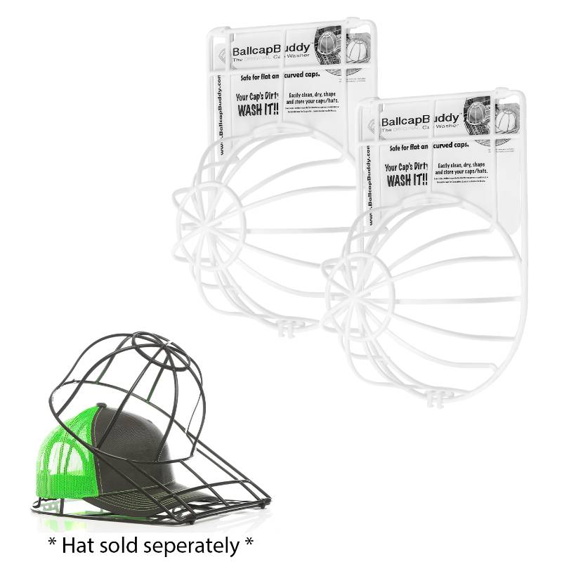 BallcapBuddy Cap Washer the Original Hat Cleaner for Baseball Caps Washing  Machine and Dishwasher Cap Cleaner Hat Washer Made in USA (3-PACK white) :  Clothing, Shoes & Jewelry 